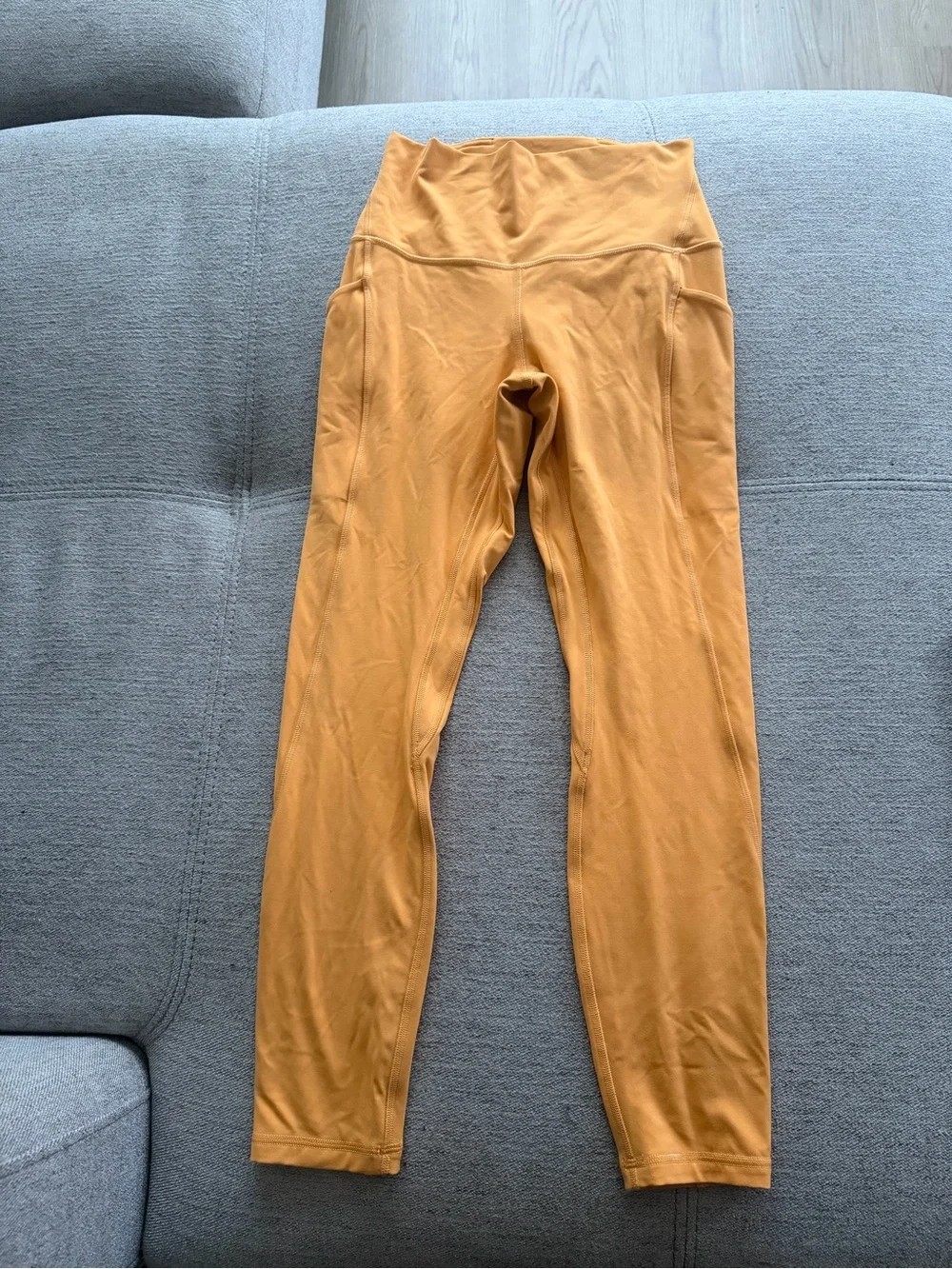 Lululemon High-Waist Mustard Leggings